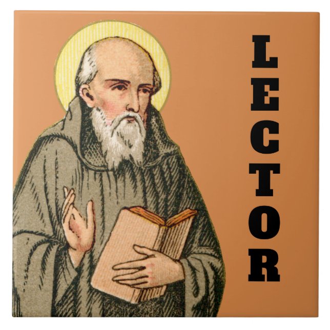 Der ehrwürdige Beda als Prediger (P 008) Fliese (Vorderseite)