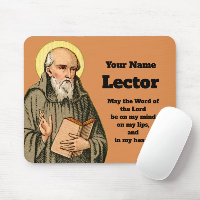 Der Ehrwürdige Bienenprediger (P 008; Gebet) Mousepad (Mit Mouse)