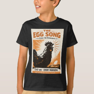 Der Ei-Song Lustige Verrückte Ckyard Hühnerdame Hä T-Shirt