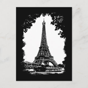 Der Eiffelturm, die Postkarte von Paris