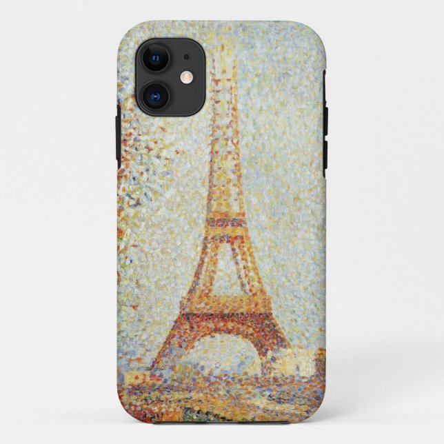 Der Eiffelturm durch Georges Seurat Case-Mate iPhone Hülle (Rückseite)
