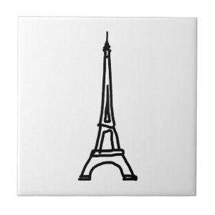 Der Eiffelturm / Frankreich Fliese