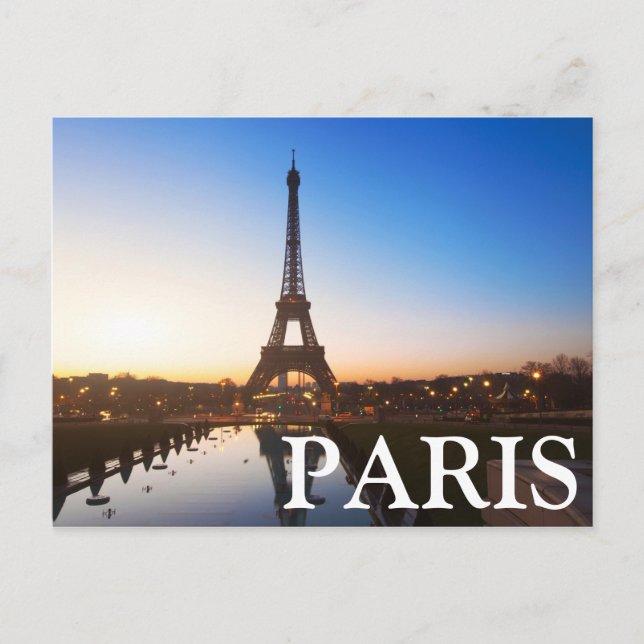 Der Eiffelturm im Herbst | Paris, Frankreich Postkarte (Vorderseite)
