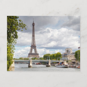 Der Eiffelturm im Herbst Paris, Frankreich Postkarte
