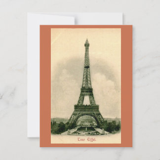 Der Eiffelturm in Frankreich Postkarte