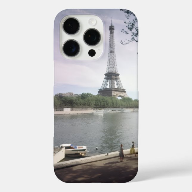 Der Eiffelturm. Paris, circa 1960. iPhone 16 Pro Hülle (Rückseite)