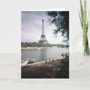 Der Eiffelturm. Paris, circa 1960. Karte