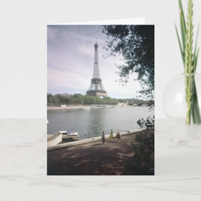 Der Eiffelturm. Paris, circa 1960. Karte (Vorderseite)