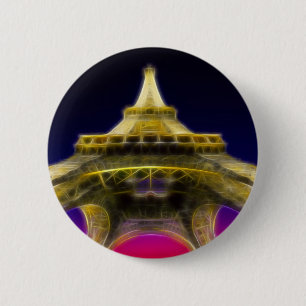 Der Eiffelturm, Paris, Frankreich Button