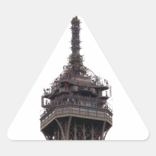 Der Eiffelturm Paris Frankreich Dreieckiger Aufkleber