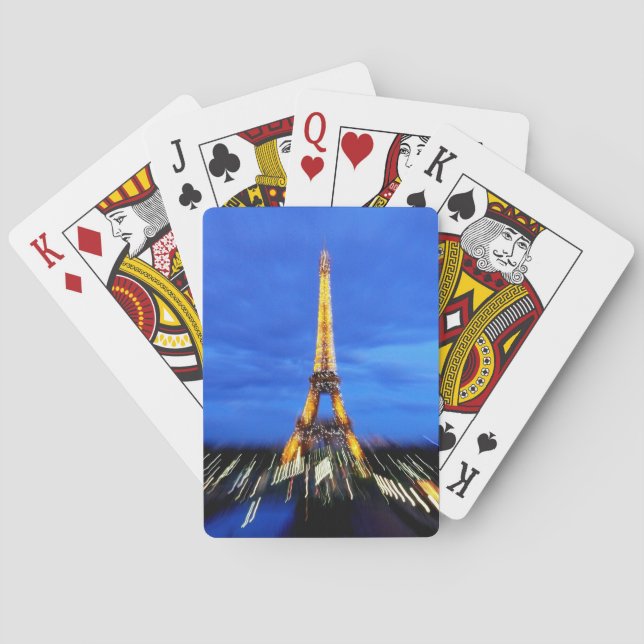Der Eiffelturm Paris Frankreich Spielkarten (Rückseite)