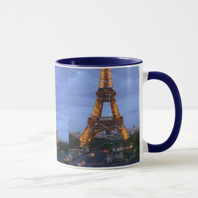 Der Eiffelturm Paris Frankreich Tasse (Rechts)