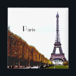 Der Eiffelturm - Paris Magnet<br><div class="desc">Fotografie von Chuck und Marta Harvey. Dieses Bild des Eiffelturms wurde 1999 aufgenommen,  als wir in Paris lebten. Die Gärten,  die zu ihm führen,  sind wunderschön und angenehm,  um einen Spaziergang zu machen. Ich hoffe,  Sie genießen nicht nur den Eiffelturm,  sondern auch ein bisschen die Gärten um ihn herum.</div>