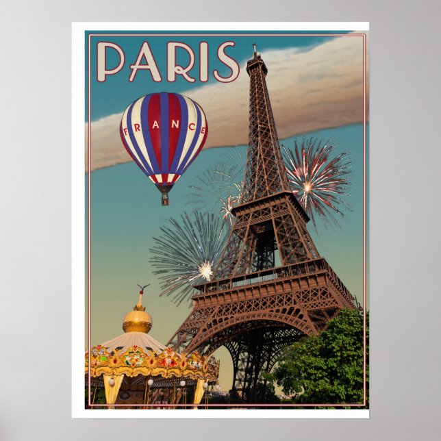 Der Eiffelturm Poster (Vorne)