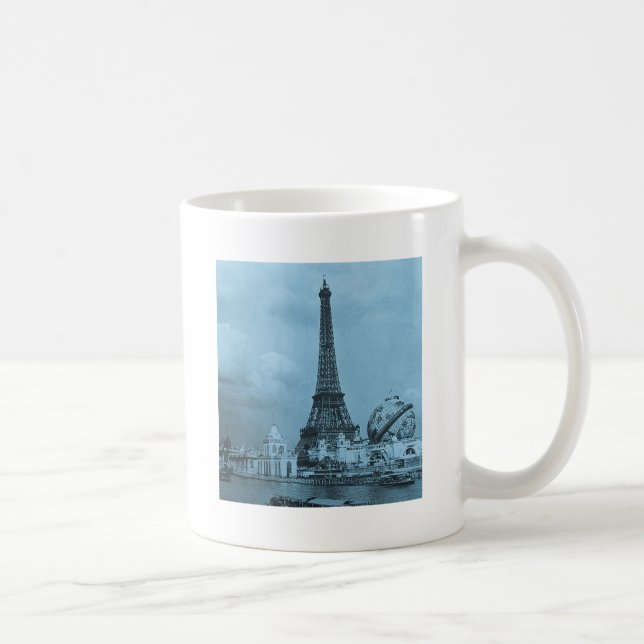 Der Eiffelturm von der Seine Paris 1900 Kaffeetasse (Rechts)