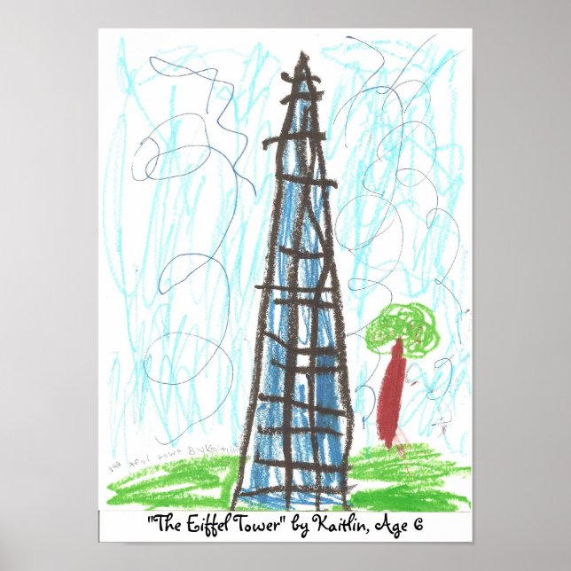 "Der Eiffelturm" von Kaitlin, ... Poster (Vorne)