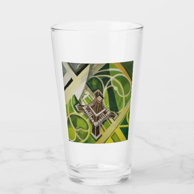 Der Eiffelturm (von Robert Delaunay) Glas (Vorderseite)