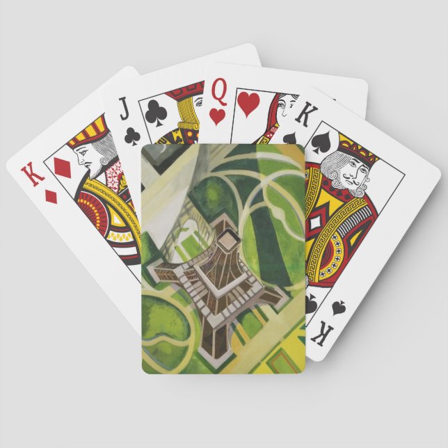 Der Eiffelturm (von Robert Delaunay) Spielkarten (Rückseite)