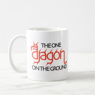 DER EIN DRACHE AUS DEN GRUND KAFFEETASSE