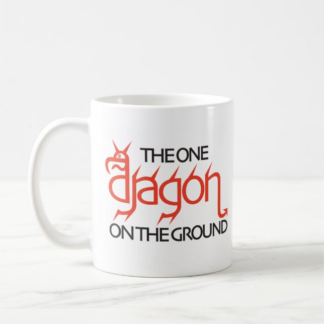 DER EIN DRACHE AUS DEN GRUND KAFFEETASSE (Links)