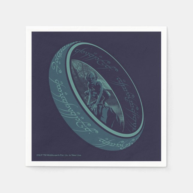 DER EINE RING™ GOLLUM™ Grafik Serviette (Vorderseite)
