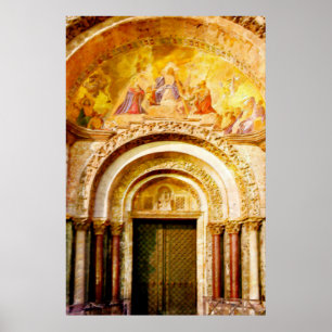 Der Eingang der Basilika des Heiligen Kennzeichens Poster