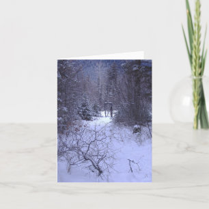 Der Eingang des Winters Feiertagskarte