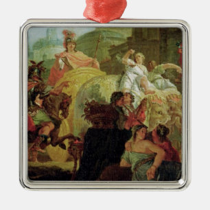 Der Eingang von Alexander der Große Silbernes Ornament