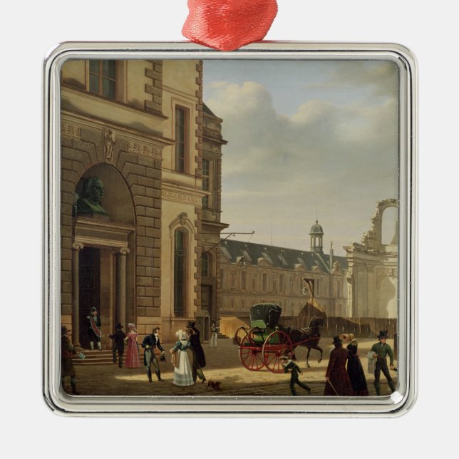 Der Eingang zu Musee de Louvre und St. Ornament Aus Metall (Vorne)