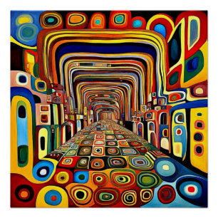 Der Eingang zum psychedelischen Korridor Poster