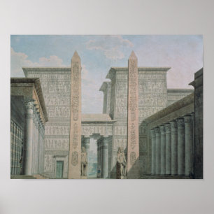 Der Eingang zum Tempel, Szene III der Tat I Poster
