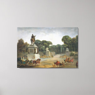 Der Eingang zum Tuileries vom Platz Leinwanddruck
