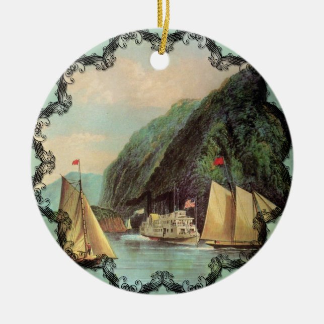 Der Eingang zum Vintagen Hochland Keramikornament (Vorne)