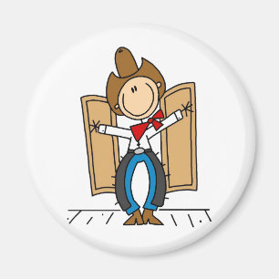 Der Eingangs-Magnet eines Cowboys Magnet
