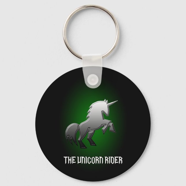 Der Einhorn-Rider-Schlüsselanhänger Schlüsselanhänger (Vorderseite)