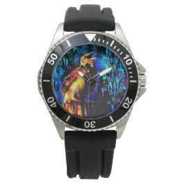 Der einsame Vogel 2 Armbanduhr