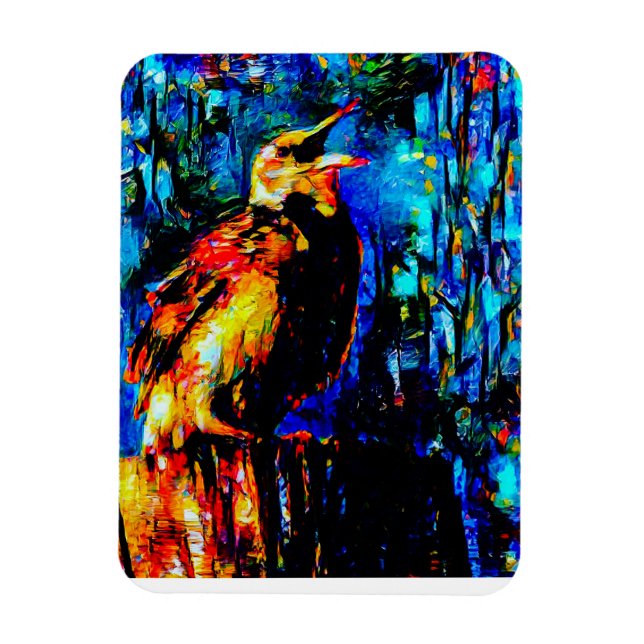 Der einsame Vogel 2 Magnet (Vertikal)