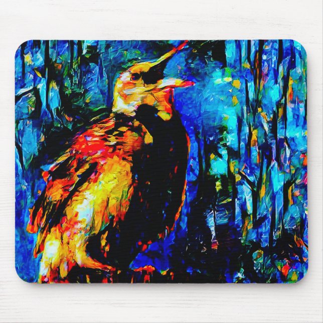 Der einsame Vogel 2 Mousepad (Vorne)