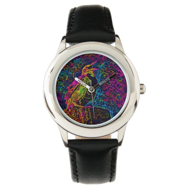 Der einsame Vogel 3 Armbanduhr (Vorderseite)