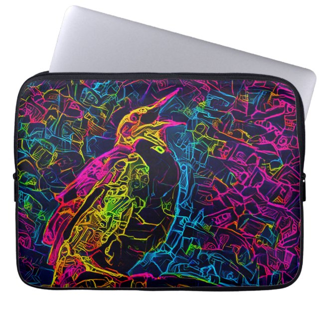 Der einsame Vogel 3 Laptopschutzhülle (Vorderseite)