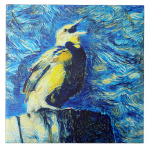 Der einsame Vogel-VanGogh-Stil