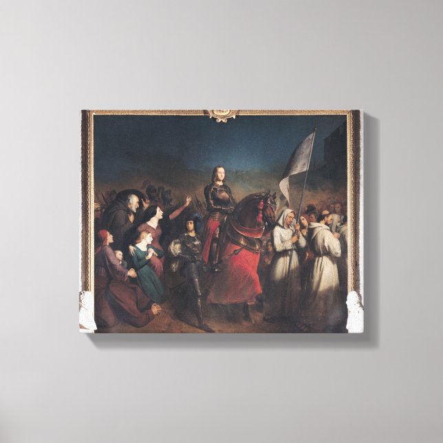 Der Eintritt der Johanna in Orleans Leinwanddruck (Vorderseite)