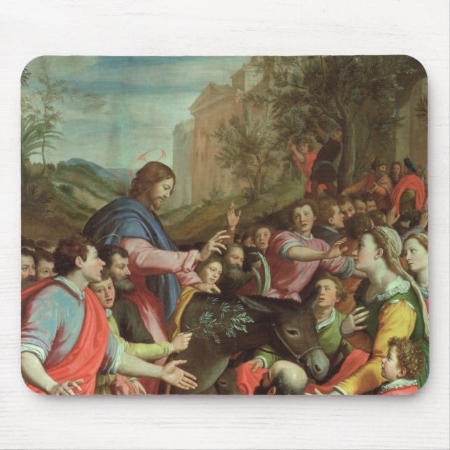 Der Eintritt von Christus in Jerusalem Mousepad (Vorne)