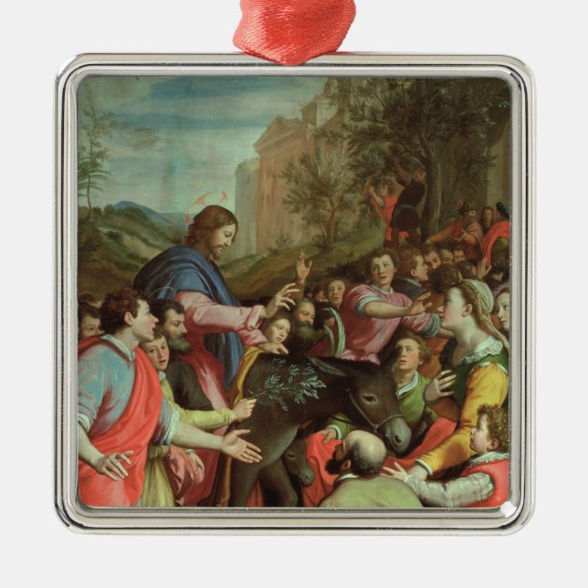 Der Eintritt von Christus in Jerusalem Ornament Aus Metall (Vorne)