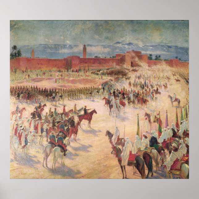 Der Eintritt von General Lyautey & General Mangin Poster (Vorne)