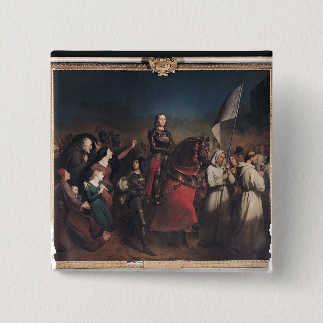 Der Eintritt von Jeanne d'Arc in Orleans Button (Vorderseite)