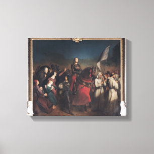 Der Eintritt von Jeanne d'Arc in Orleans Leinwanddruck