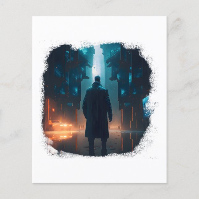 Der einzige Überlebende in einer postapokalyptisch Flyer (Vorne)