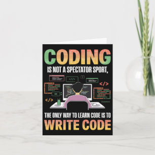 Der einzige Weg, Code zu lernen, ist, ihn zu progr Karte