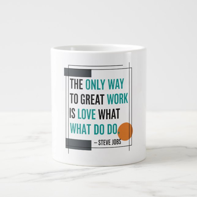 Der einzige Weg Jumbo-Tasse (Vorderseite)